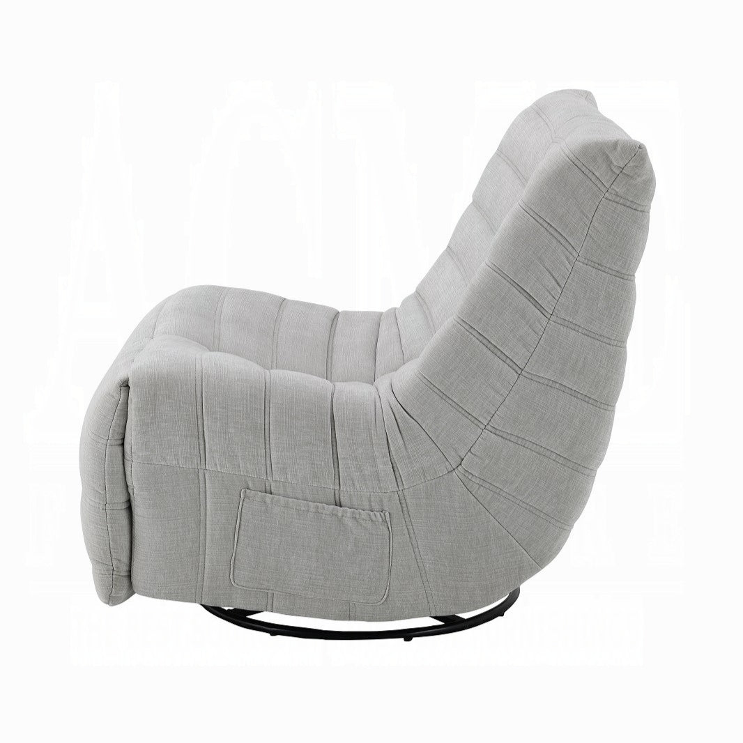 Brasov Swivel Chenille Recliner Accent Chair - Multiple Color Options