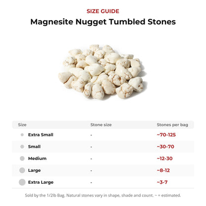 Magnesite Nugget Tumbled Stones