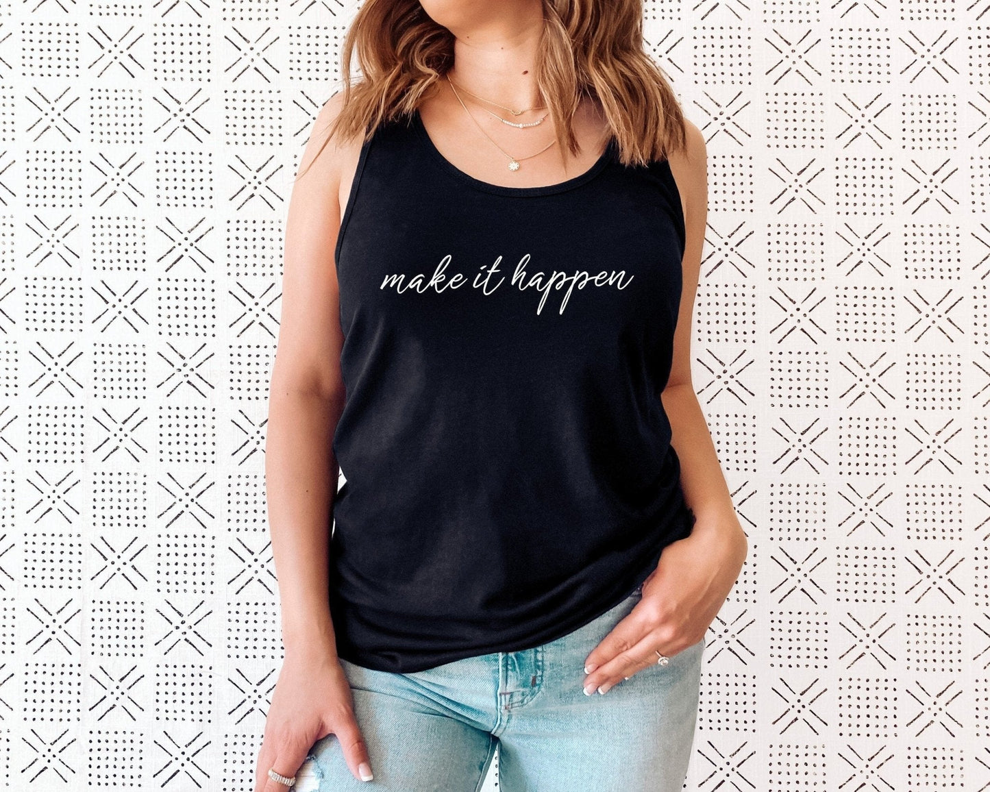 Make It Happen Racerback Tank Top