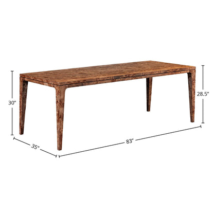 Marlow Dining Table Dark Burl