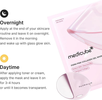 Medicube PDRN Pink Collagen Gel Mask 28g - 4 Masks