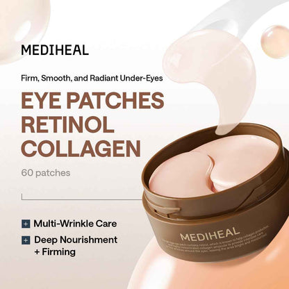 Mediheal Retinol Collagen Eye Ampoule Patch 60pcs
