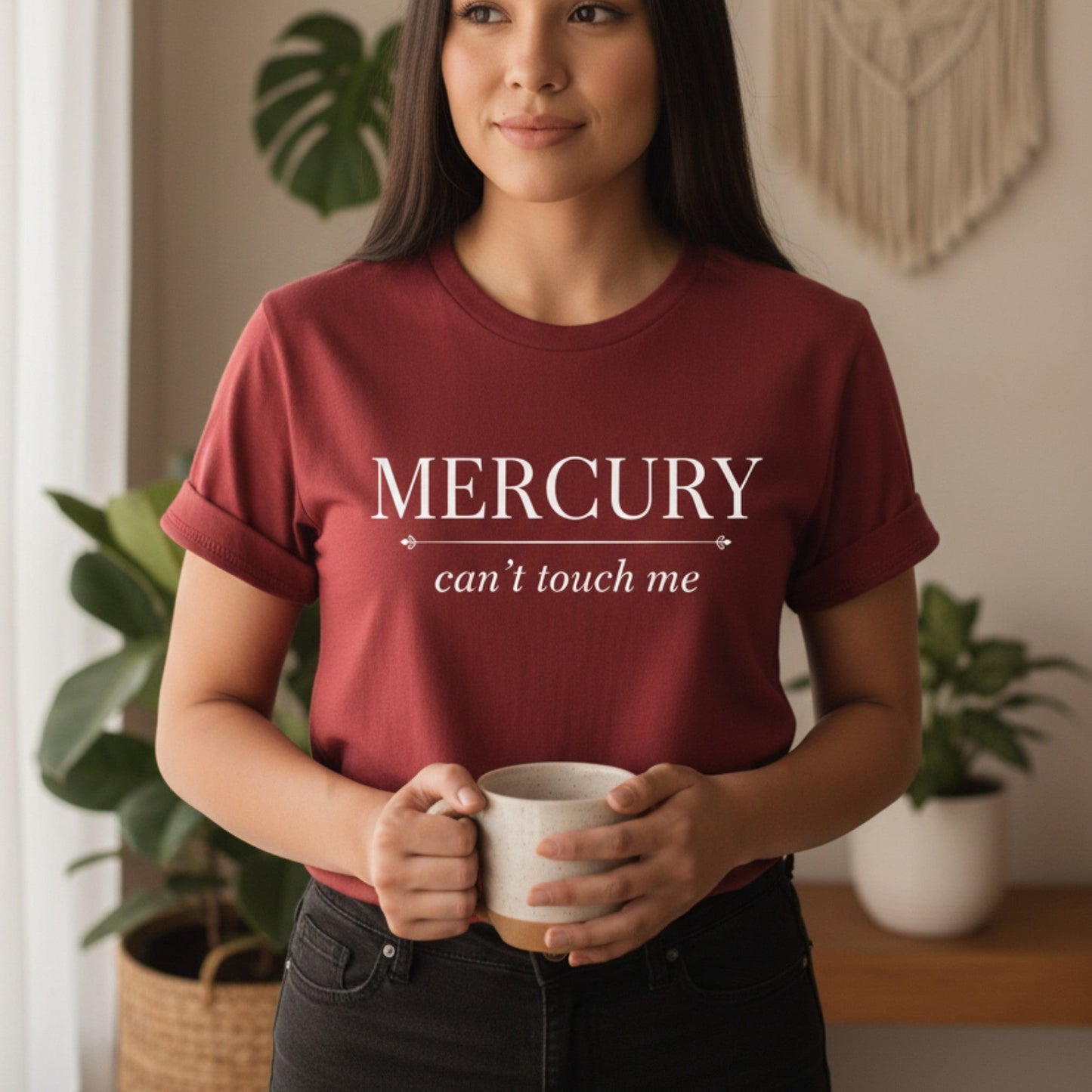 Mercury Can't Touch Me T-Shirt | Astrology Tee for Women | Mercury Retrograde Gift