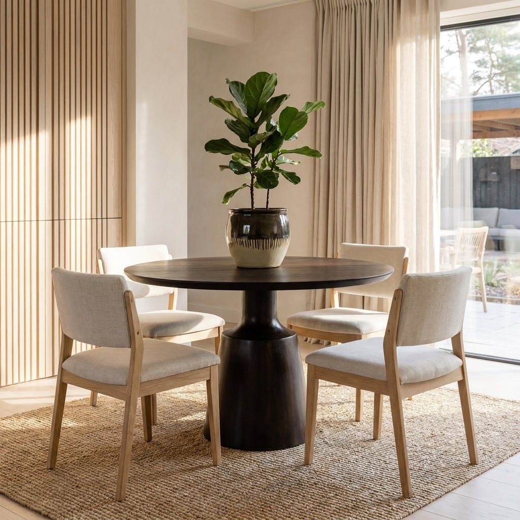 Merritt Dining Table Dark Brown