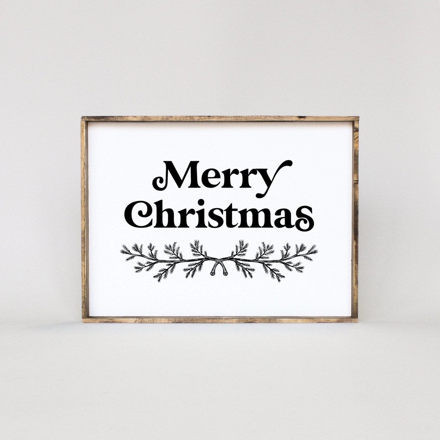 Merry Christmas (18"x24") Wood Sign