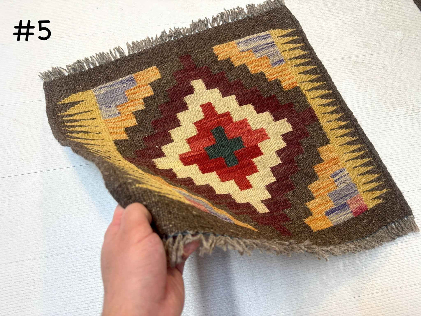 Mini Afghan Kilim Rugs | 2' x 2'