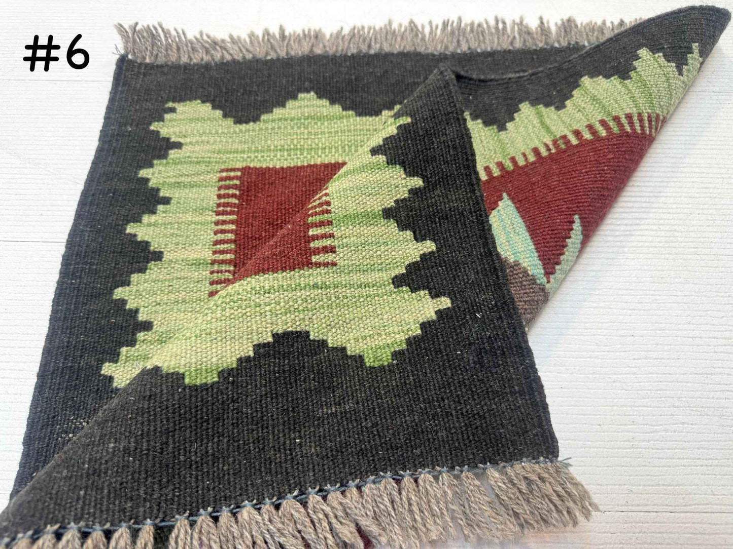 Mini Afghan Kilim Rugs | 2' x 2'