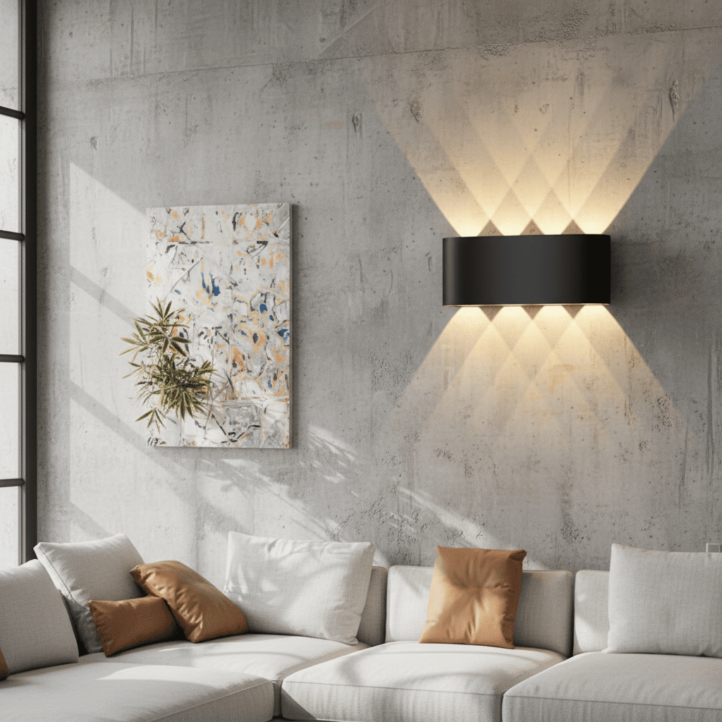 Minimalist Iron & Acrylic Wall Light