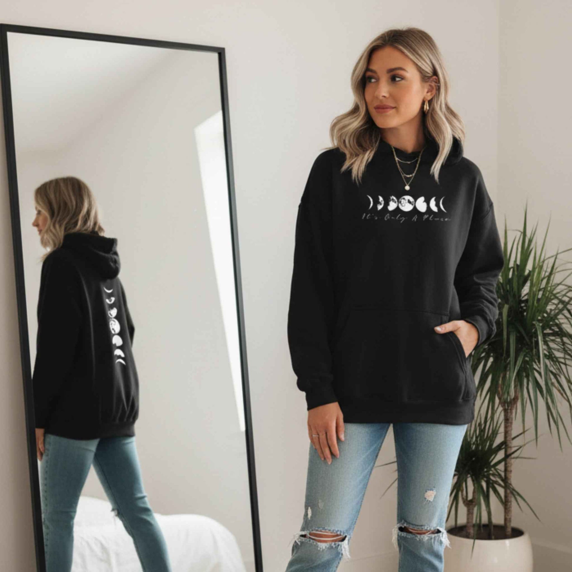 Moon Phases Hoodie - Its Only A Phase