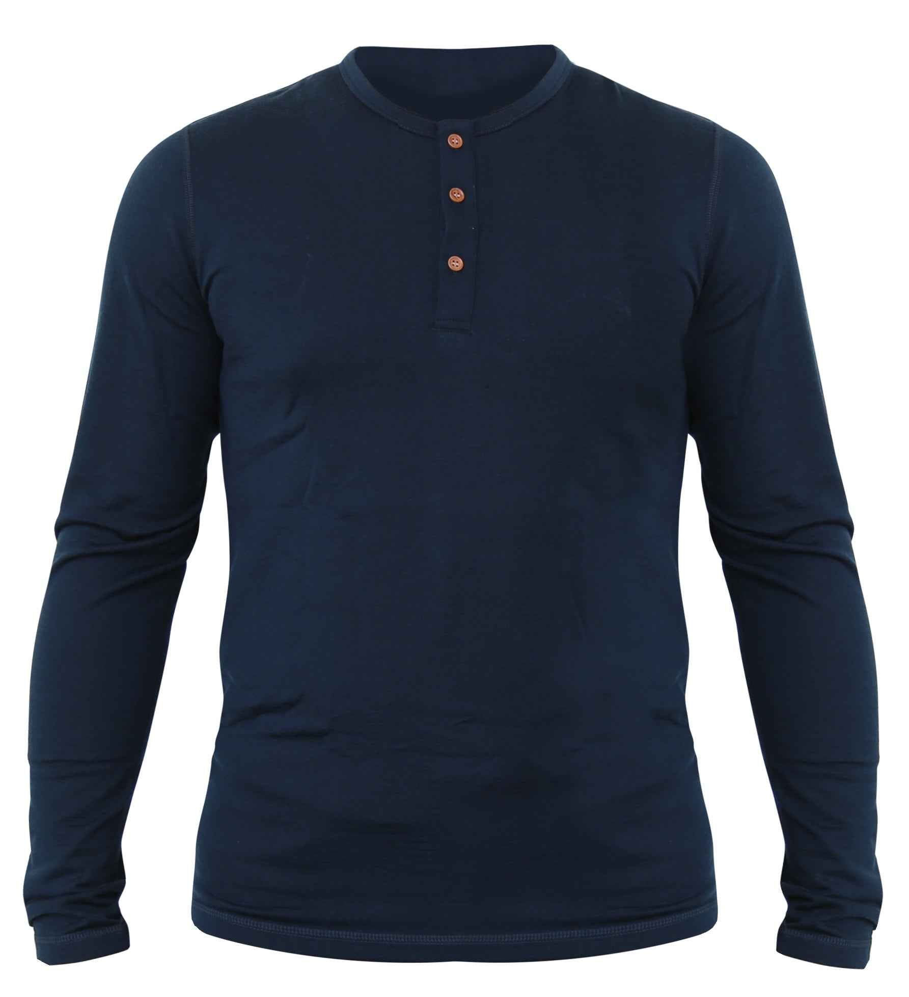 NorthWool Men's Merino Blend Henley — Heavyweight