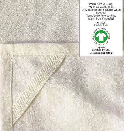 Flour Sack Tea Towel - 100% Organic Cotton - Blue Jay