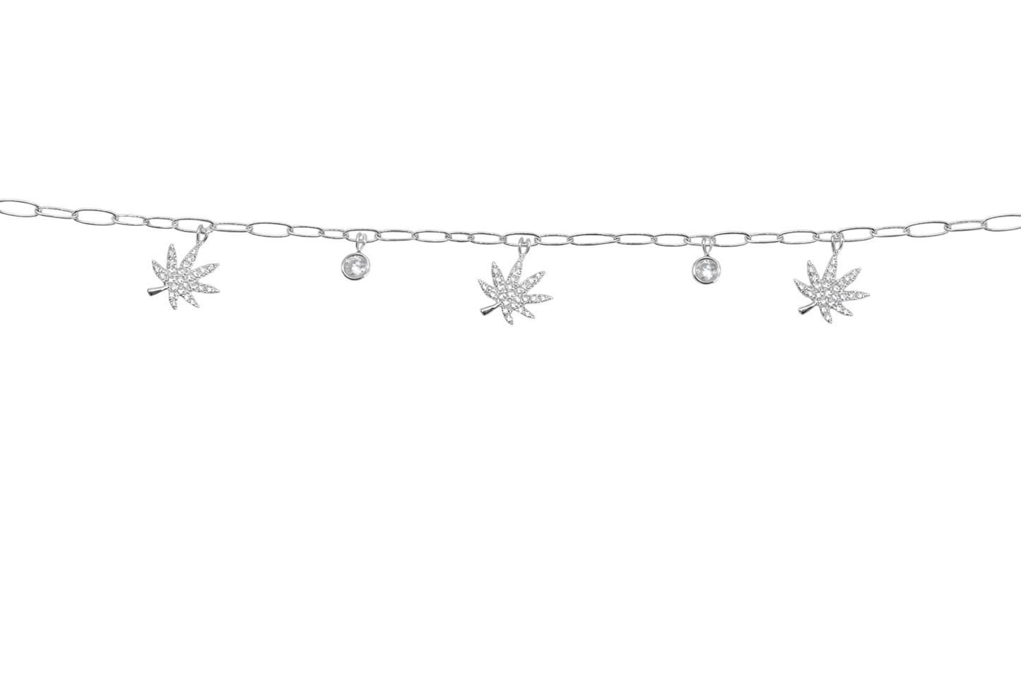 SILVER CHARMED BRACELET