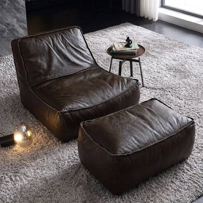 P02 Single Sofa & Ottoman Set