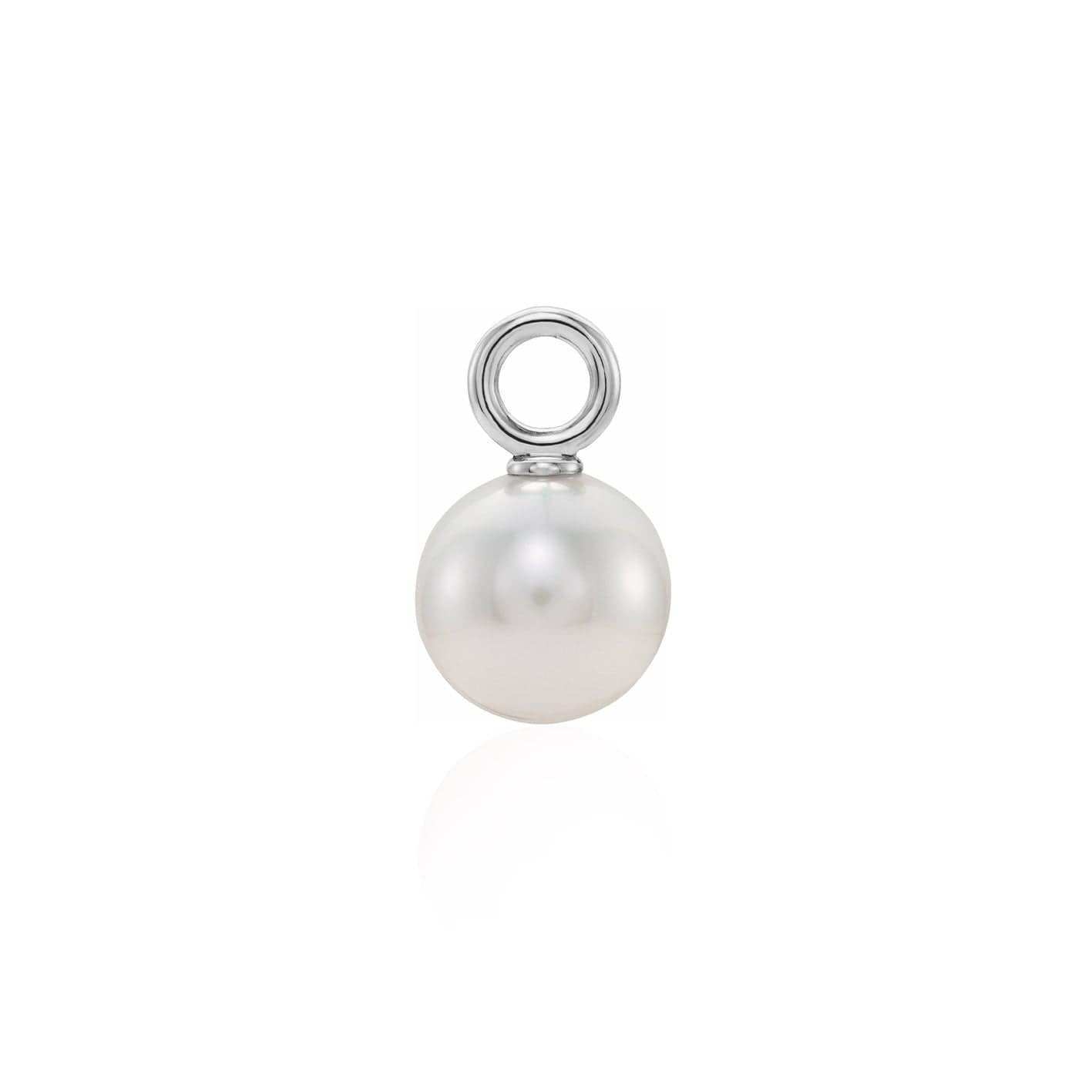 Pendentif perle d'eau douce et or 10K ou argent sterling
