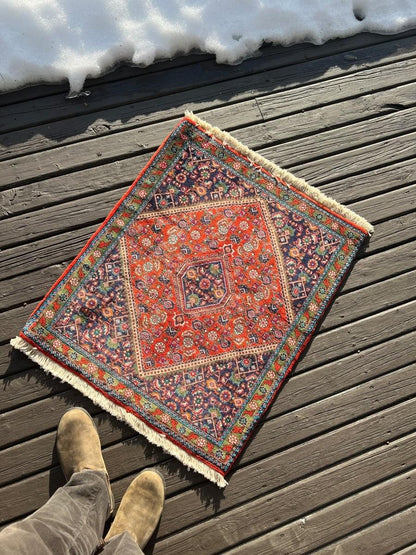 Persischer Bidjar Mini-Teppich | 89 x 74 cm
