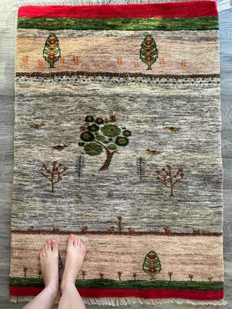 Persian Gabbeh Rug | 2' 9" x 4'