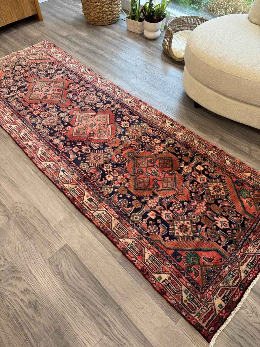 Persian Hamadan Runner Rug | 3' 3" x 9' 5"