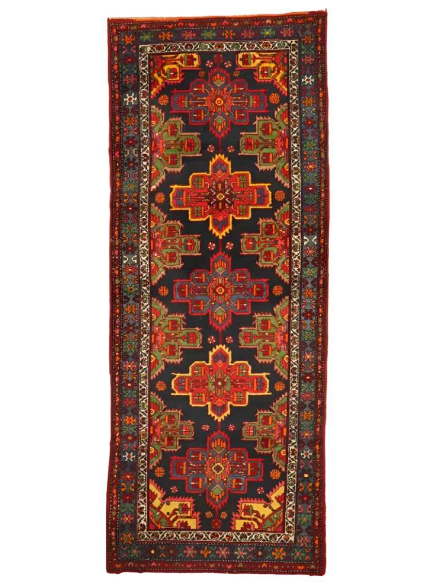 Persian Hamadan Runner Rug | 3' 5" x 8' 3"