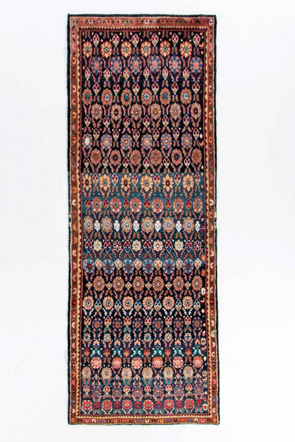 Persian Hamadan Runner Rug | 3' 9" x 9' 2"