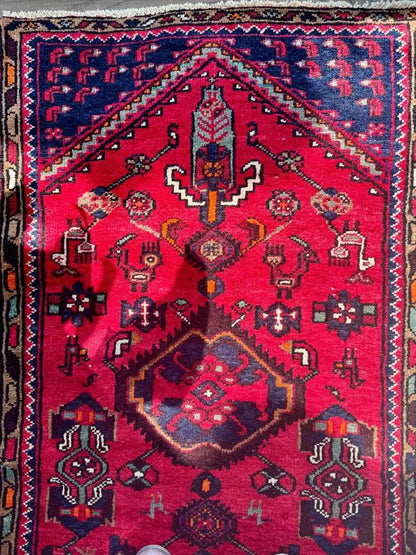 Persian Hamedan Runner Rug | 2' 4" x 9' 2"