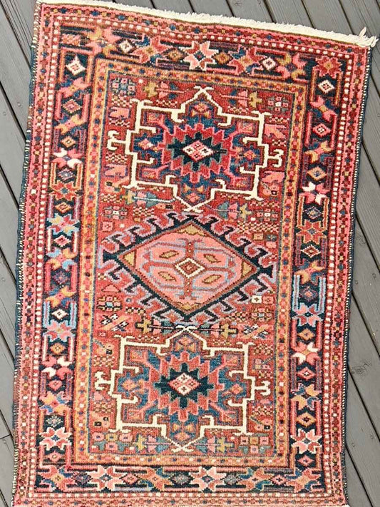 Persian Karaja Rug | 4' 7" x 3'
