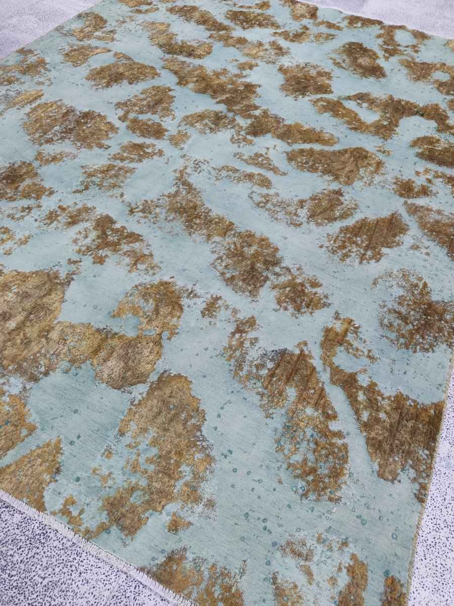 Persian Kashan Overdyed Rug | 7' 5" x 9' 8"