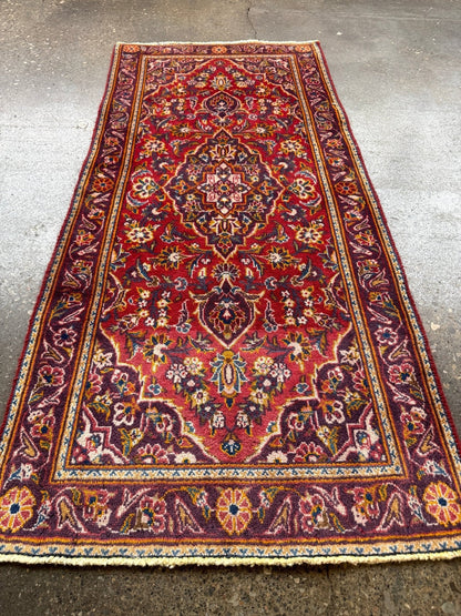 取り置き中 - ペルシャ カシャーン ラグ | 63cm x 142cm