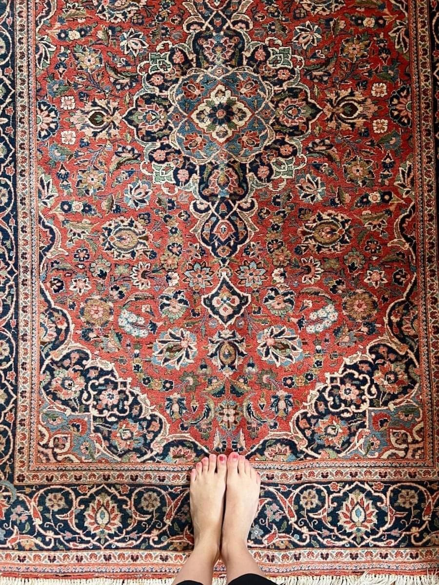 Persischer Kashan Teppich | 201 x 137 cm