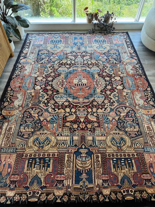 Persian Kashmar Rug | 6' 7" x 9' 4"