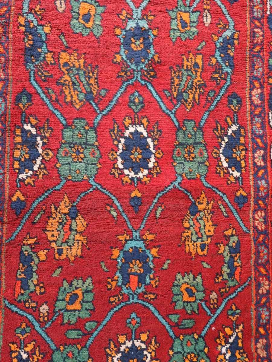 Persian Kurdish Bidjar Runner Rug | 3' 8" x 13' 5"
