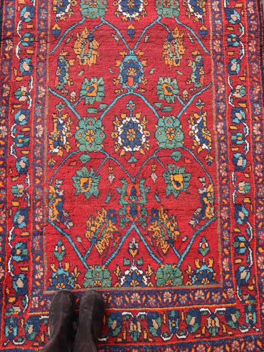 Persian Kurdish Bidjar Runner Rug | 3' 8" x 13' 5"