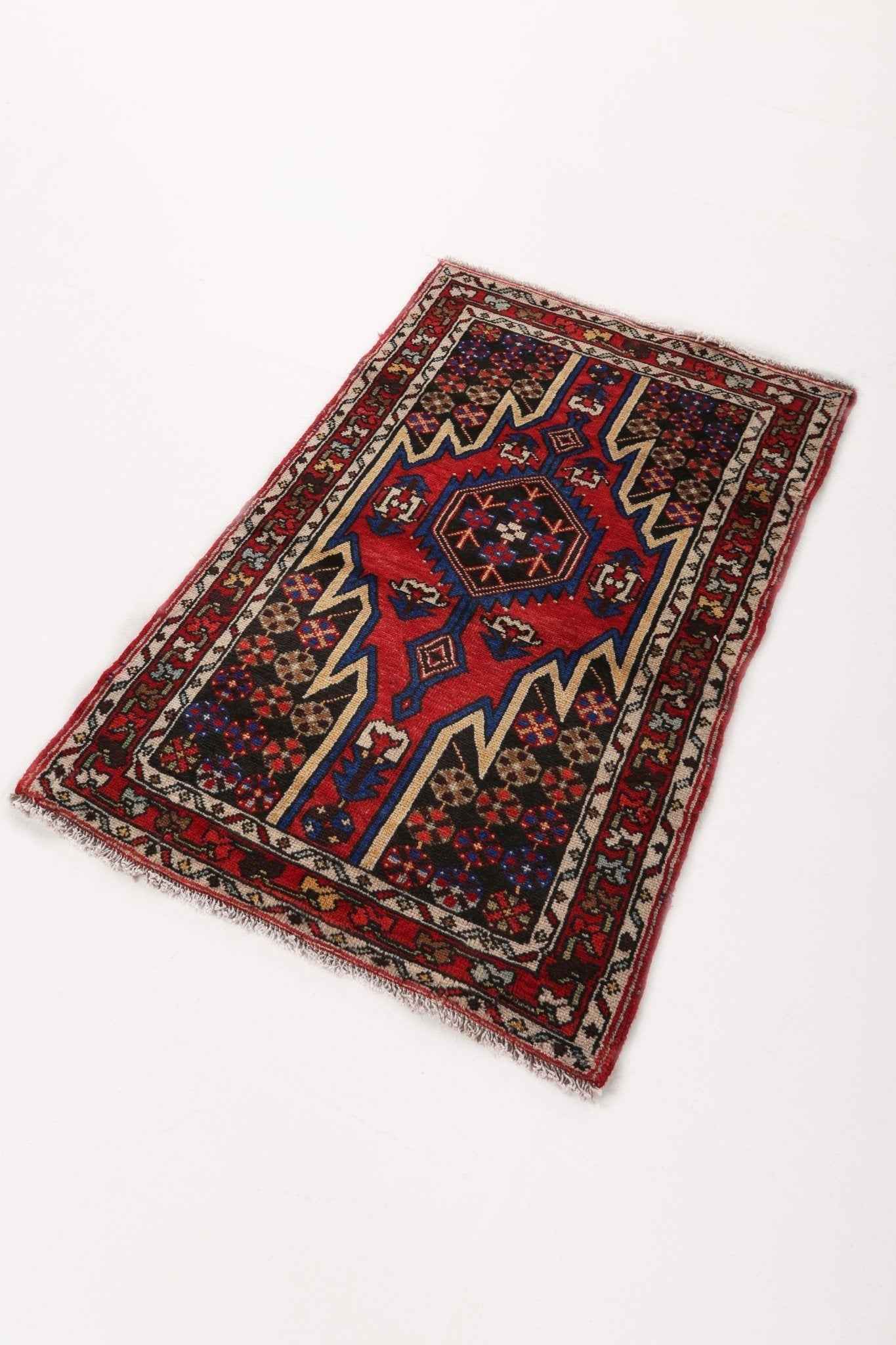 Persian Mazlaghan Rug | 2' 7" x 4' 2"