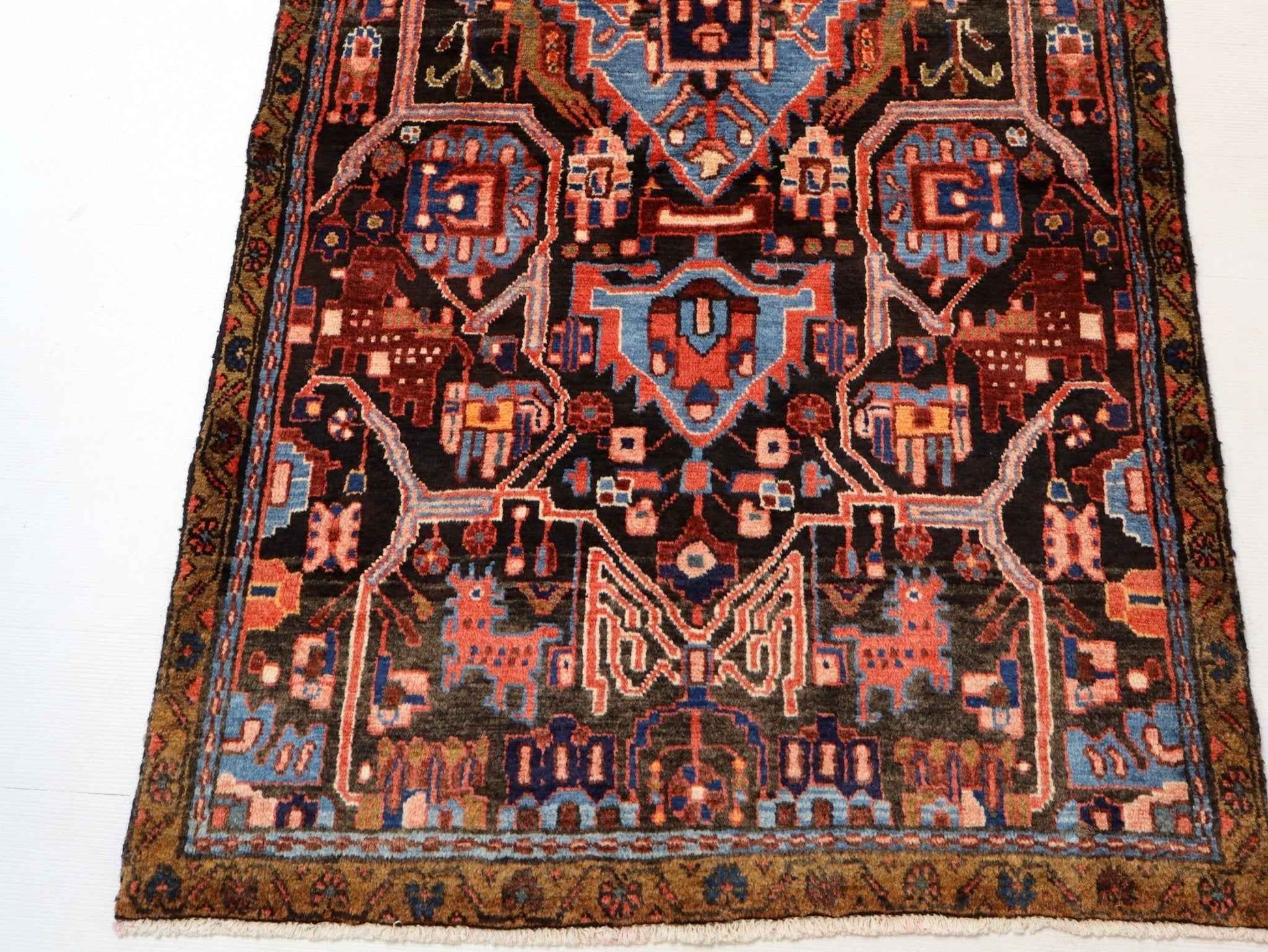 Persian Nahavand Runner Rug | 3' 5” x 8' 4"