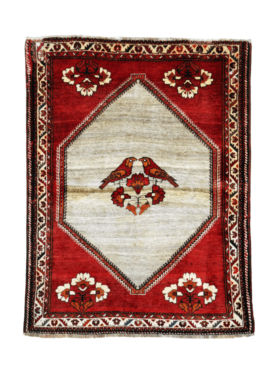 Persian Qashqai Gabbeh Rug | 3' 11" x 5' 2"