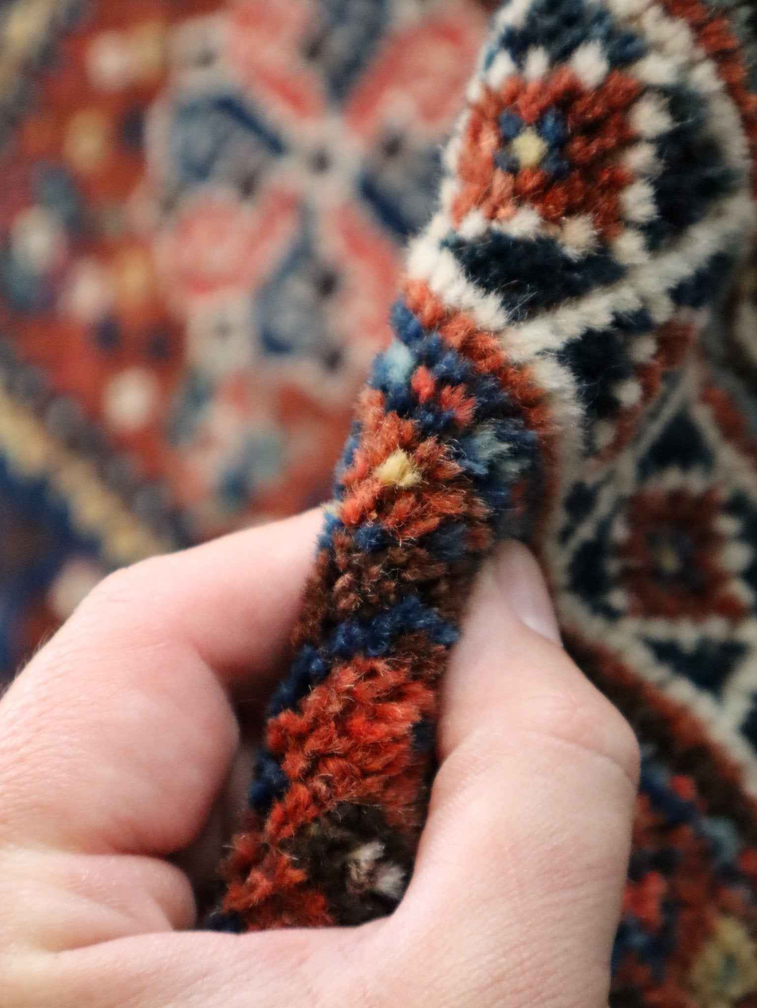 Persian Qashqai Rug | 4' x 5' 1"
