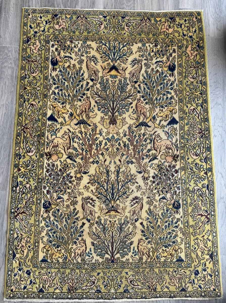 Persian Qom Rug | 3' 6" x 5' 1"