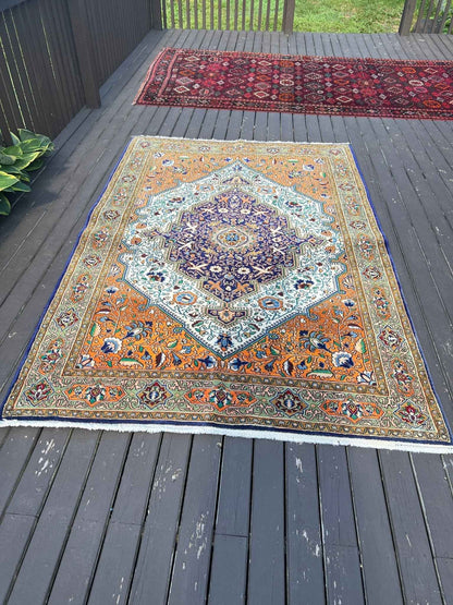 Qom Rug | 4' 10" x 7' 1"