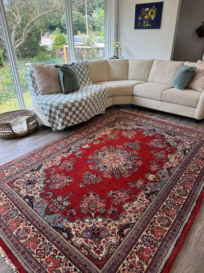 Persian Sarouk Rug | 6' 1" x 8' 10"