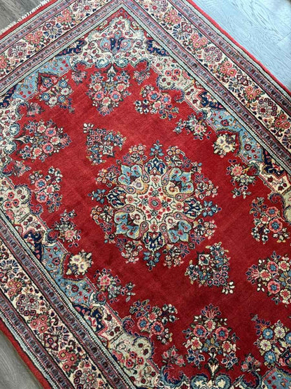 Persian Sarouk Rug | 6' 1" x 8' 10"