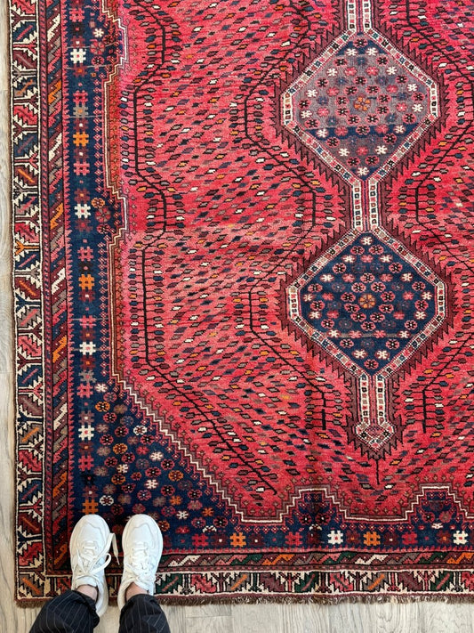 Persian Shiraz Rug | 6' 1" x 8' 6"