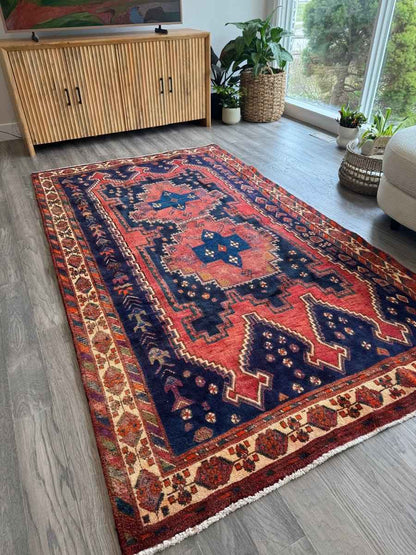 Persian Sirjan Rug | 5' 2" x 9'