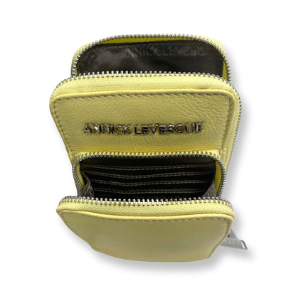 Petit Sac à Bandoulière en Cuir Jaune | Marie-Josée