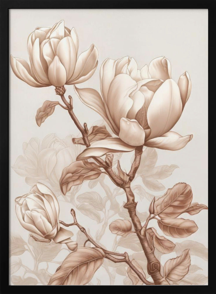 Beige Flowers 3