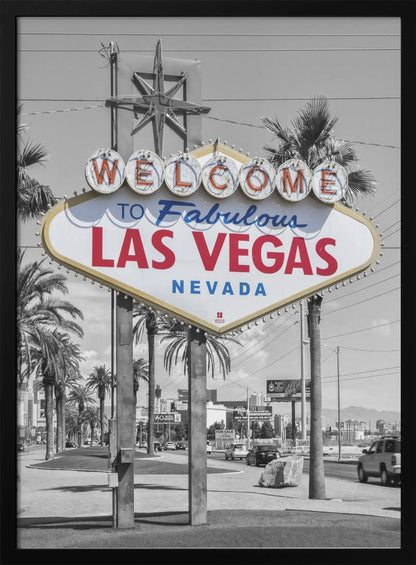 Wall art LAS VEGAS Sign - colorkey