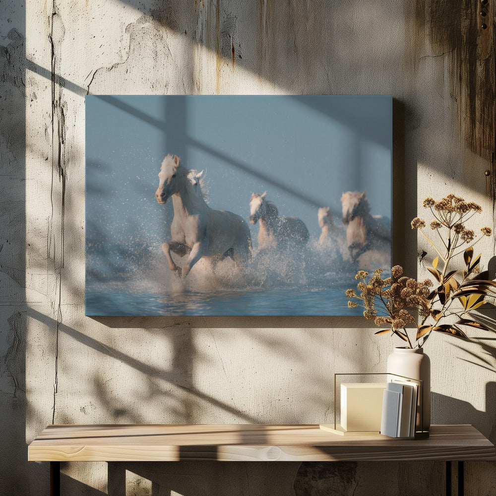 Wall art Angels of Camargue. Horse