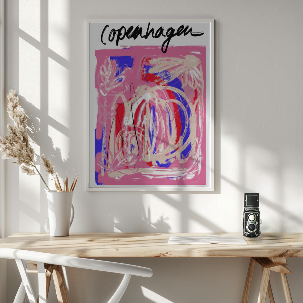 Wall art Copenhagenabstract5 Size24x36