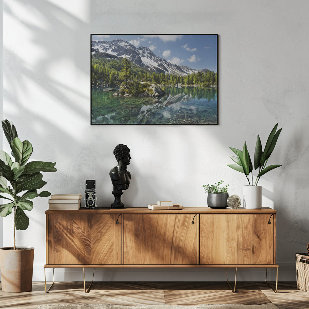 Wall art Green Mountain Lake