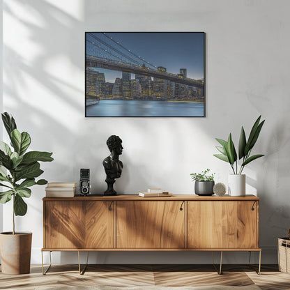 Wandbild New York – Blaue Stunde über Manhattan