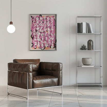 Wall art Paint brush abstract
