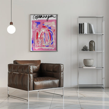 Wall art Copenhagenabstract5 Size24x36